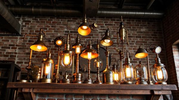 Top 10 steampunk lamps for enhancing industrial interiors