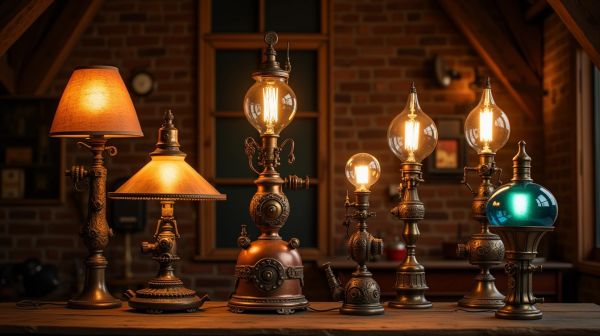 Unique steampunk lamps to elevate your industrial decor